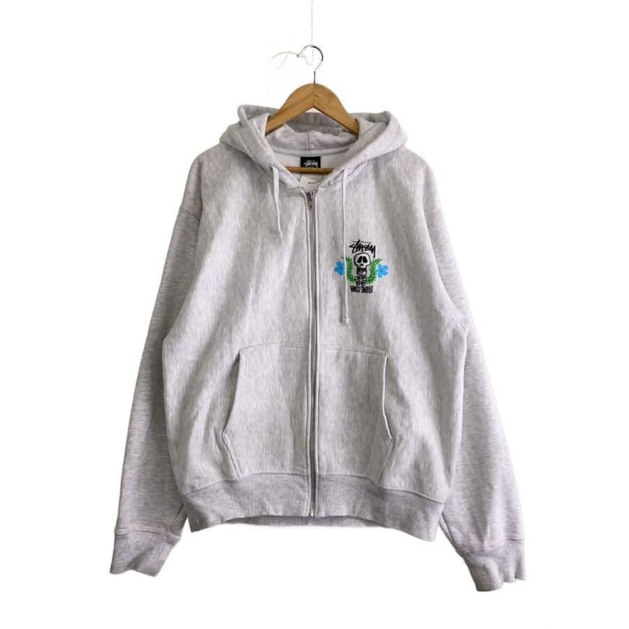 STUSSY◇ジップパーカー/L/コットン/GRY/1974904// : セカンド