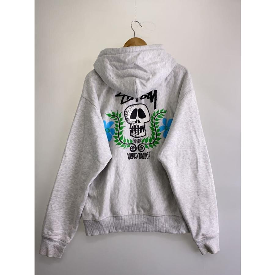 STUSSY◇ジップパーカー/L/コットン/GRY/1974904// : セカンド