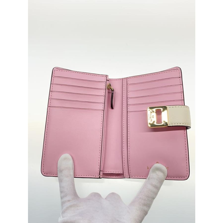 kate spade new york◇2つ折り財布/--/WHT/花柄/レディース