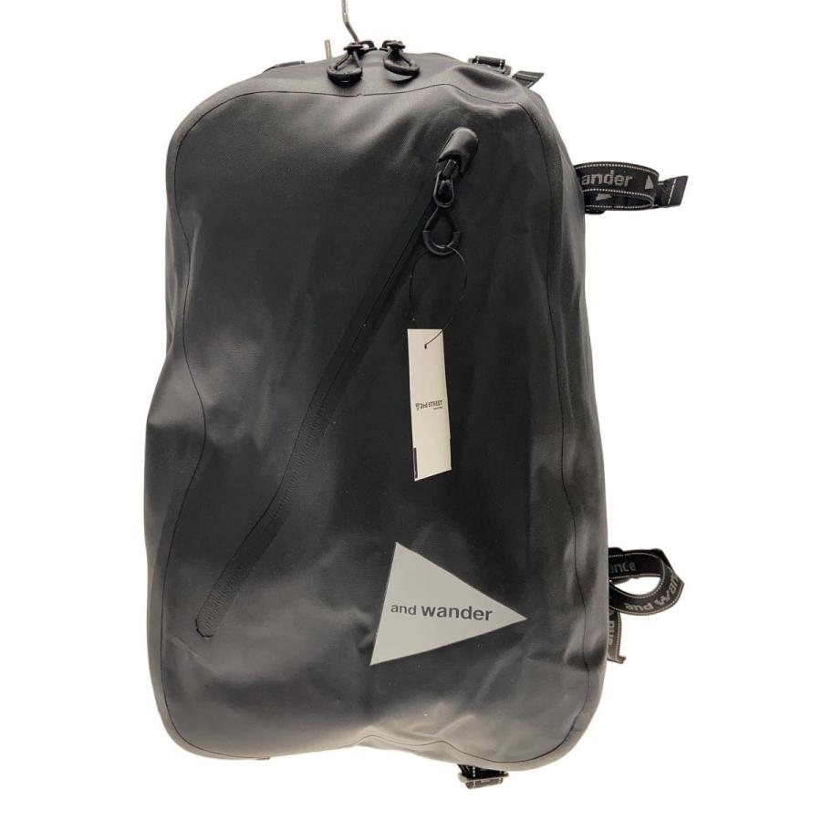 and wander◇waterproof daypack/リュック/ナイロン/BLK/574-4975205