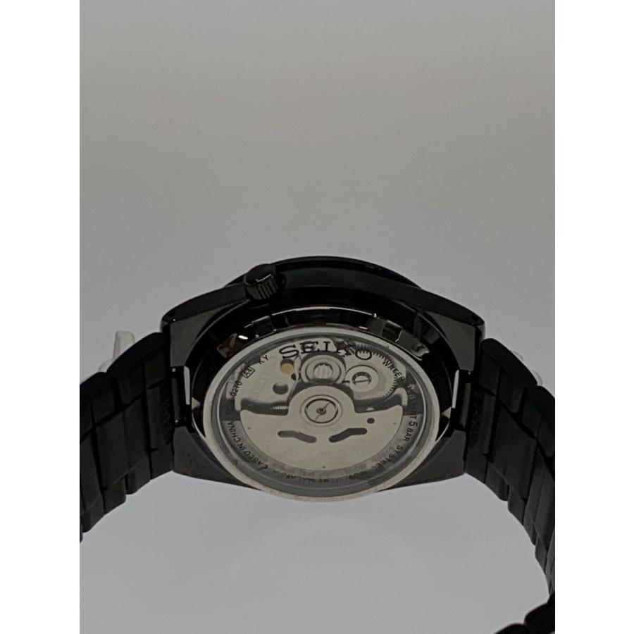 SEIKO 腕時計 7S26-02T0 裏スケ 稼働 スケルトン バンド訳あり SEIKO◇SEIKO5/裏スケルトン/自動巻腕時計/アナログ/ステンレス/BLK