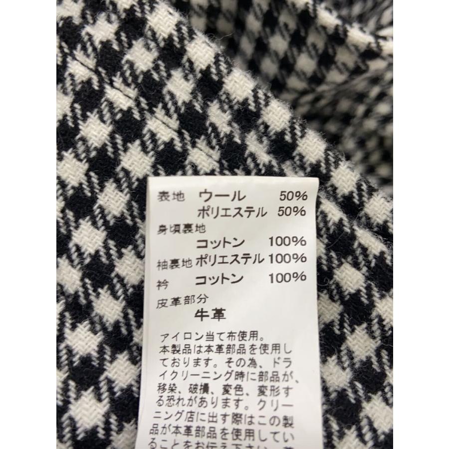 Gymphlex◇コート/12/ウール/WHT/千鳥格子/GY-A0552// : セカンド