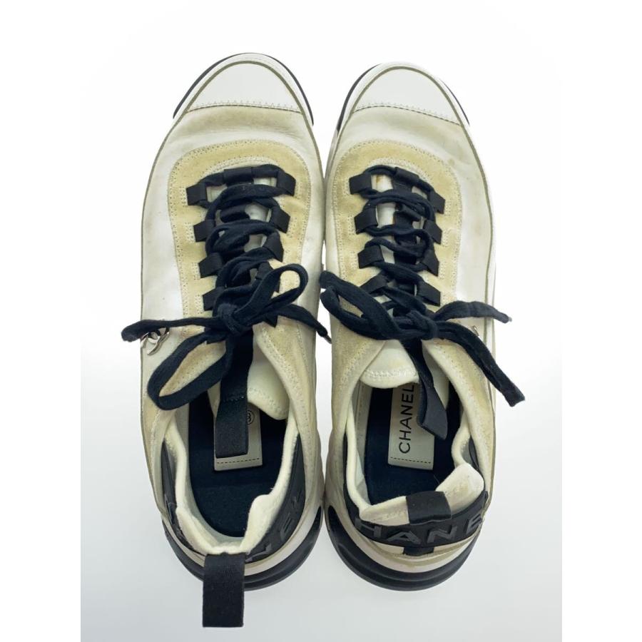 CHANEL◇ローカットスニーカー/43/WHT/レザー/G35618/使用感あり