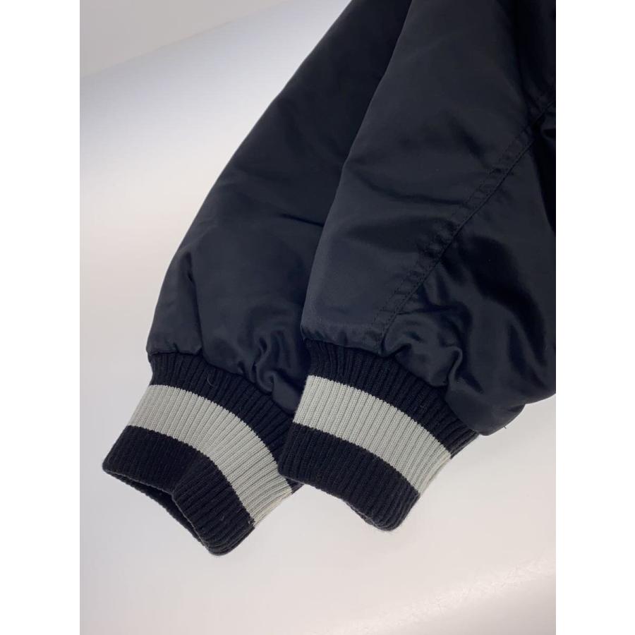 ASICS◇スタジャン/L/ナイロン/BLK/無地/rag999// : セカンド