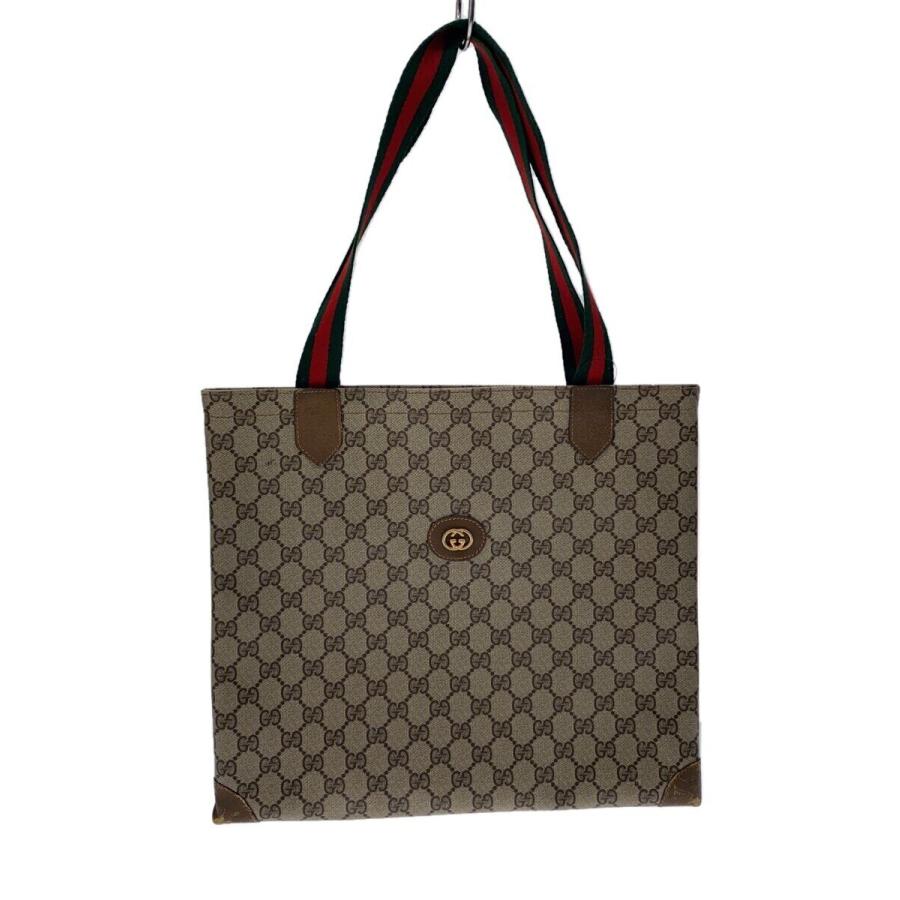 GUCCI◇GGプラス・トートバッグ/PVC/BEG/モノグラム/002・63・0048