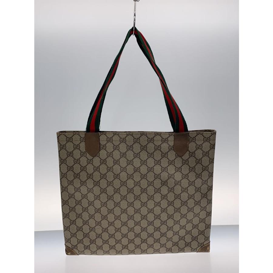 GUCCI◇GGプラス・トートバッグ/PVC/BEG/モノグラム/002・63・0048