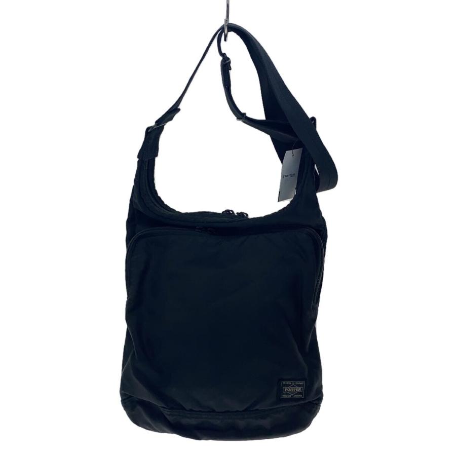 PORTER◇ショルダーバッグ/ナイロン/BLK/689-05939/FLASH SHOULDER BAG