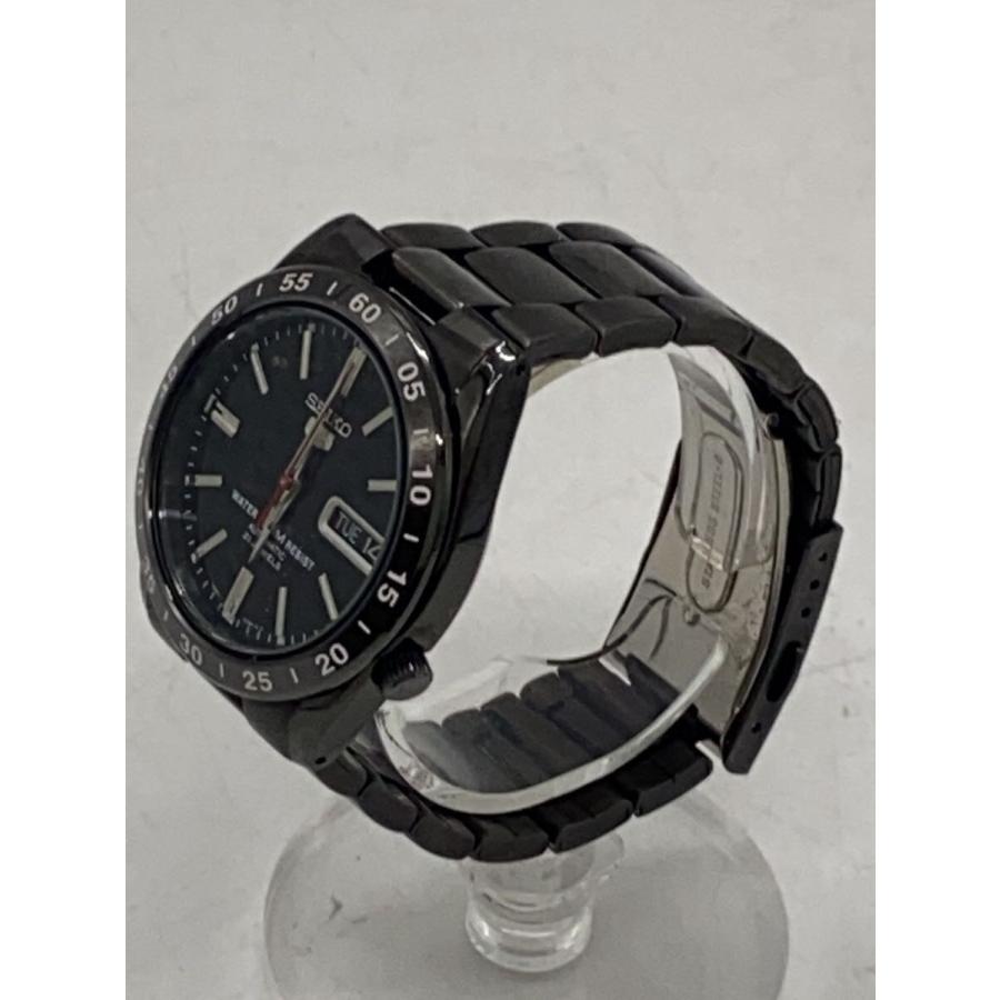 SEIKO◇自動巻腕時計/アナログ/ステンレス/BLK/BLK/SS/7S26-02T0