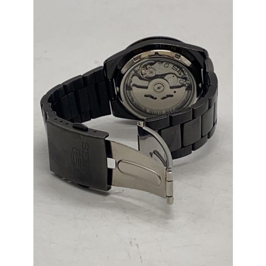 SEIKO◇自動巻腕時計/アナログ/ステンレス/BLK/BLK/SS/7S26-02T0