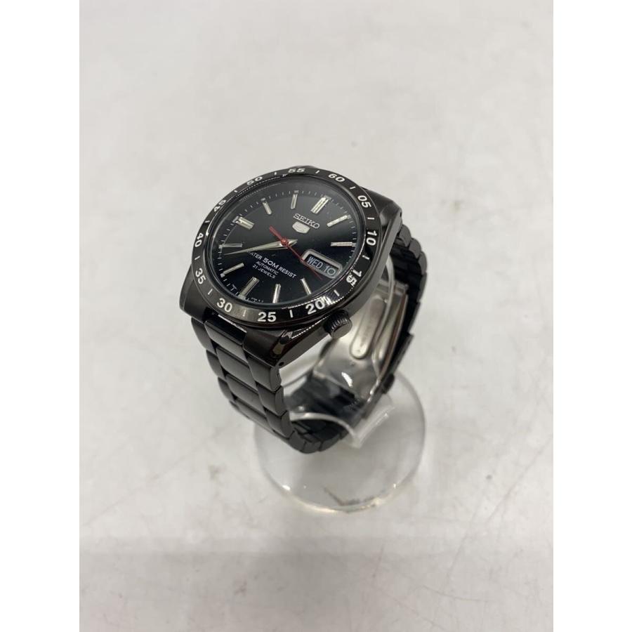 SEIKO◇自動巻腕時計/アナログ/ステンレス/BLK/BLK/7S26-02T0