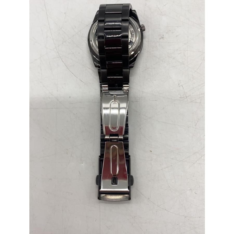 SEIKO◇自動巻腕時計/アナログ/ステンレス/BLK/BLK/7S26-02T0