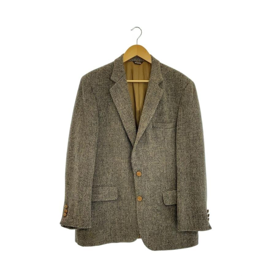 HARRIS TWEED◇テーラードジャケット/--/ウール/BRW 在庫わずか 