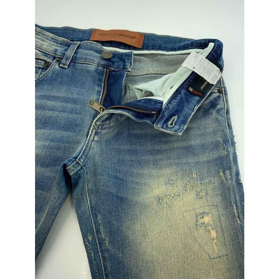 DOLCE&GABBANA◇ダメージジーンズ/デニム/ボトム/44/コットン/IDG