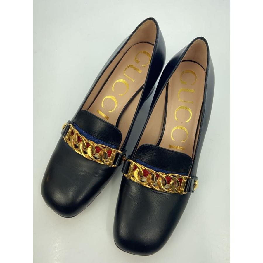 GUCCI◇シルヴィ ミッドヒール ヒールパンプス/パンプス/35/BLK/537539 