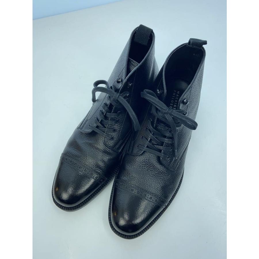 MACKINTOSH PHILOSOPHY◇レースアップブーツ/25cm/BLK/レザー 