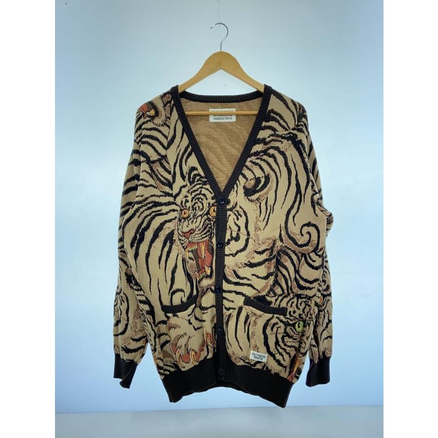 WACKO MARIA◇TIM LEHI/百虎/ニットジャガードカーディガン(厚手)/L