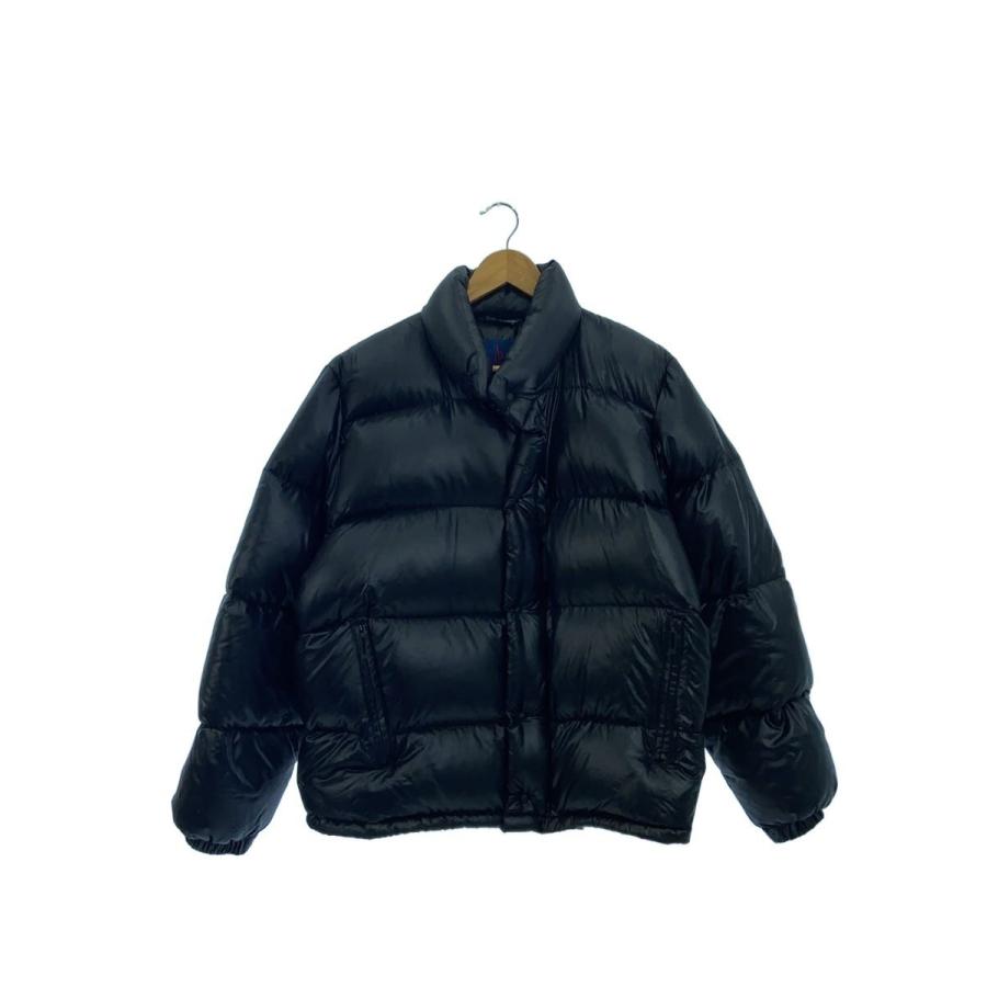 MONCLER◇青タグ/ダウンジャケット/1/ポリエステル/BLK/無地