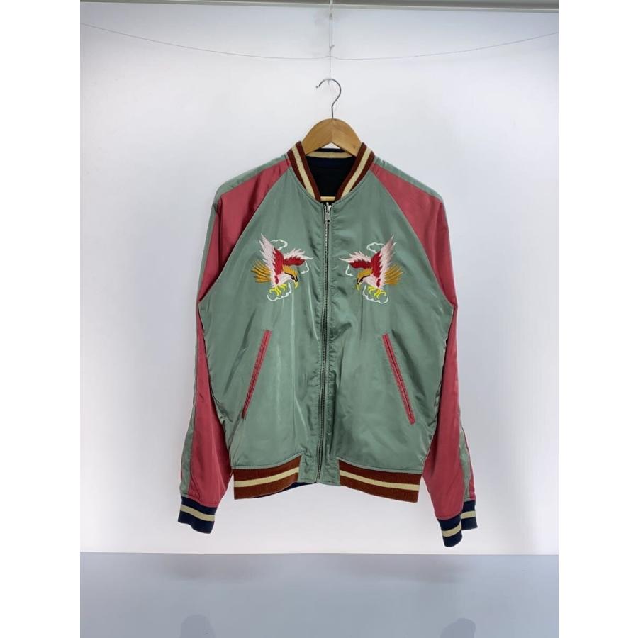 DIESEL◇リバーシブル/鷹/ホーク刺繍/スカジャン/S/ポリエステル/KHK