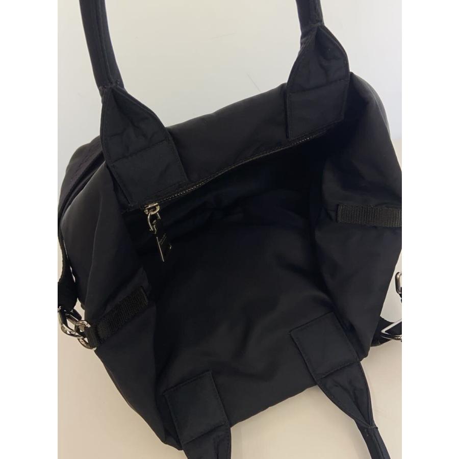 PRADA◇2WAY/リバーシブル/トートバッグ/ナイロン/NVY×ブラック