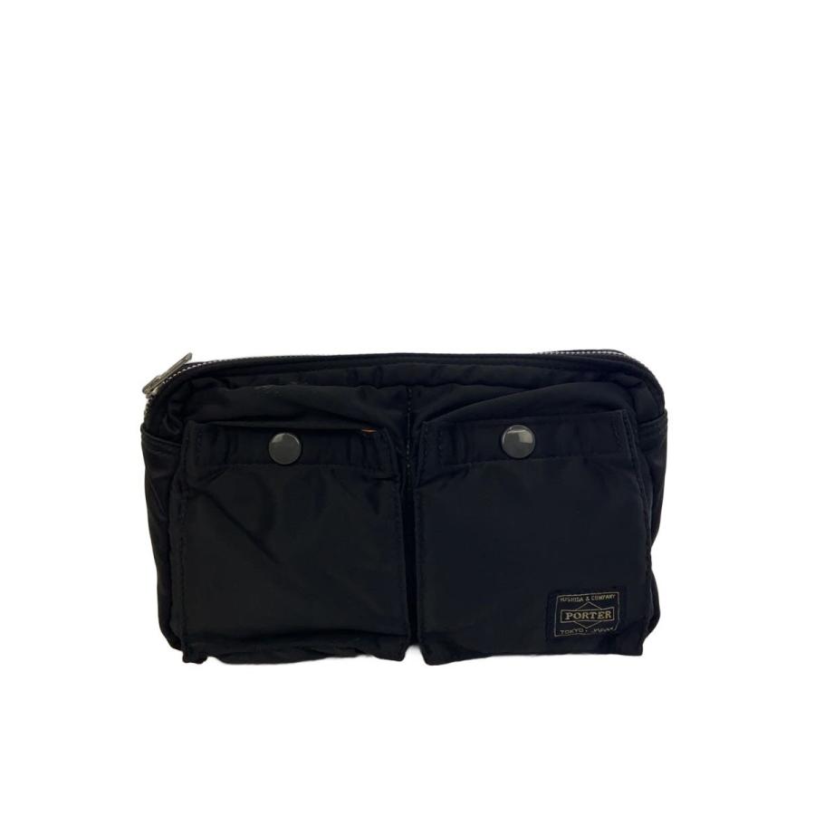 PORTER タンカー　ウエストバッグ PORTER◇タンカー/ウエストバッグ/ナイロン/BLK/無地// : セカンド