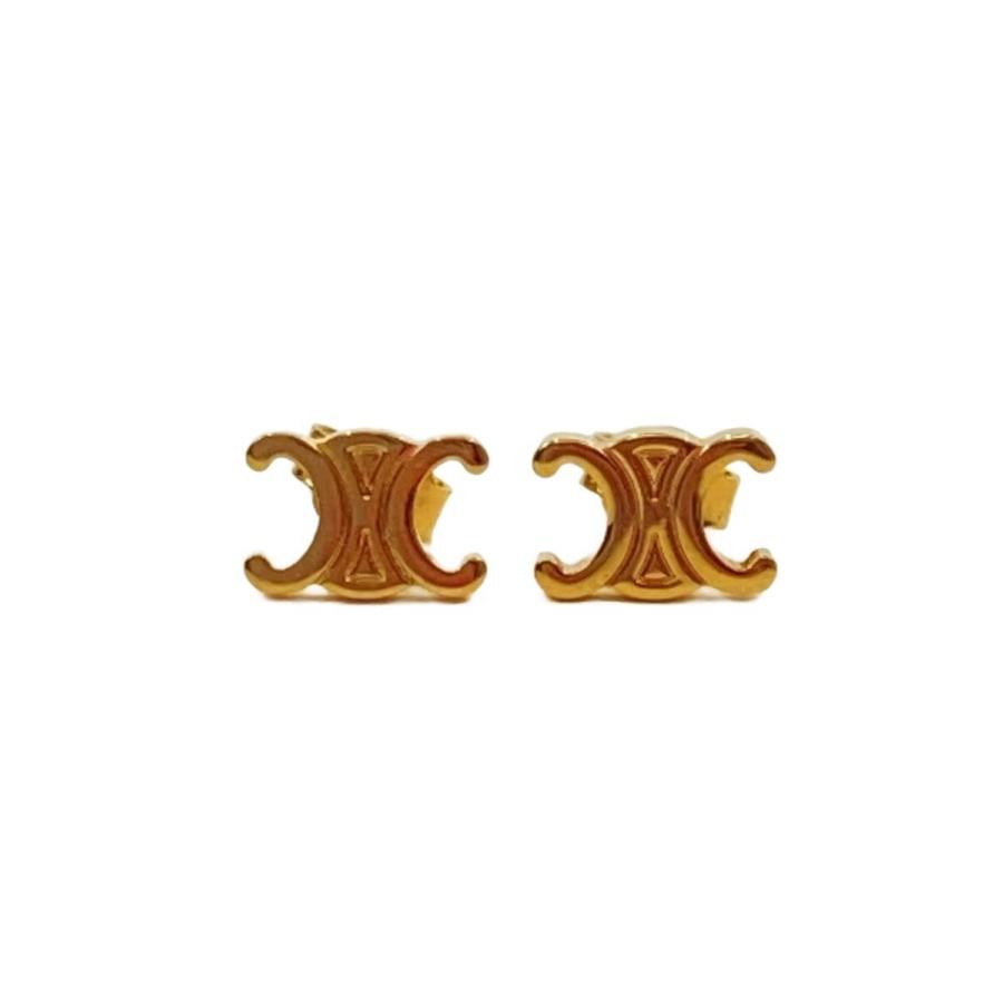 CELINE トリオンフ　ピアス CELINE◇トリオンフ/ピアス/GLD/レディース/UTT4234// : セカンド