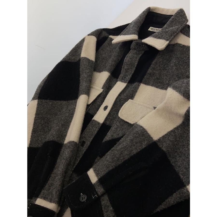 COOTIE クーティー バッファローチェック ジャケット BLK GRY COOTIE◇CPOジャケット/M/ウール/BLK/バッファローチェック