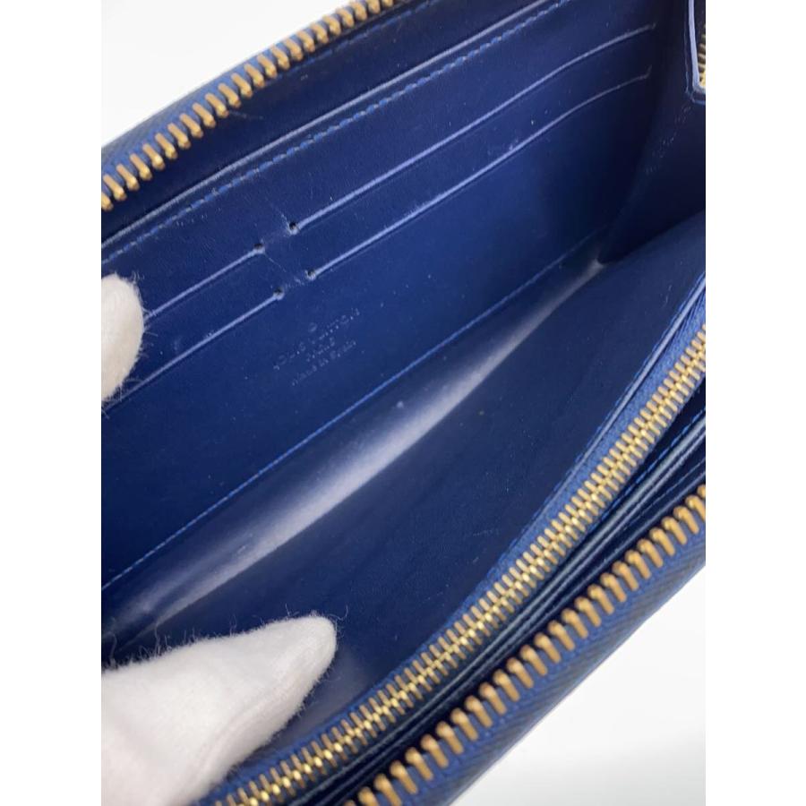 LOUIS VUITTON◇ジッピー・ウォレット_モノグラム・ヴェルニ_BLK