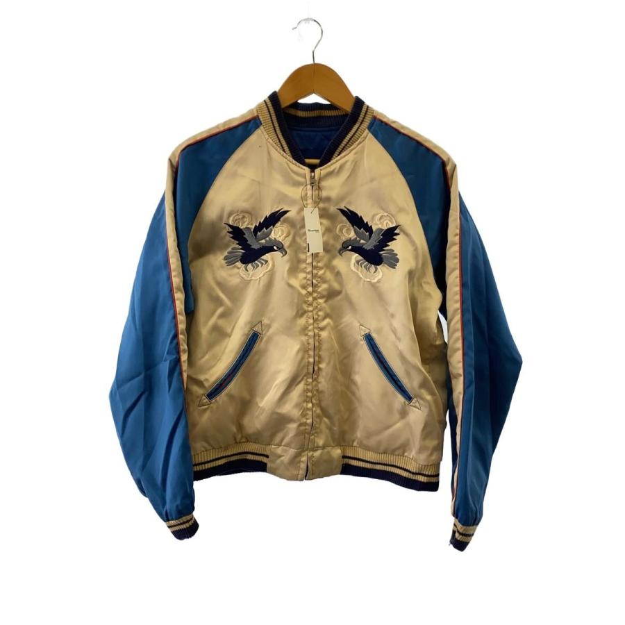 TAILOR 東洋◇スカジャン/リバーシブル/M/ポリエステル/BLU/M18333