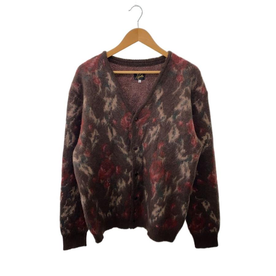 Needles◇22AW/Mohair Cardigan-Rose/カーディガン(厚手)/L/モヘア/BRW 
