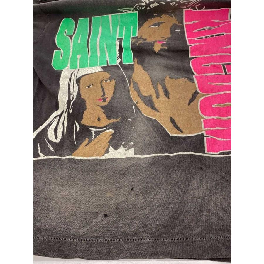 SAINT MICHAEL◇LM_SS TEE/ST KINGDOM/Tシャツ/M/コットン/GRY/SM-YS8 