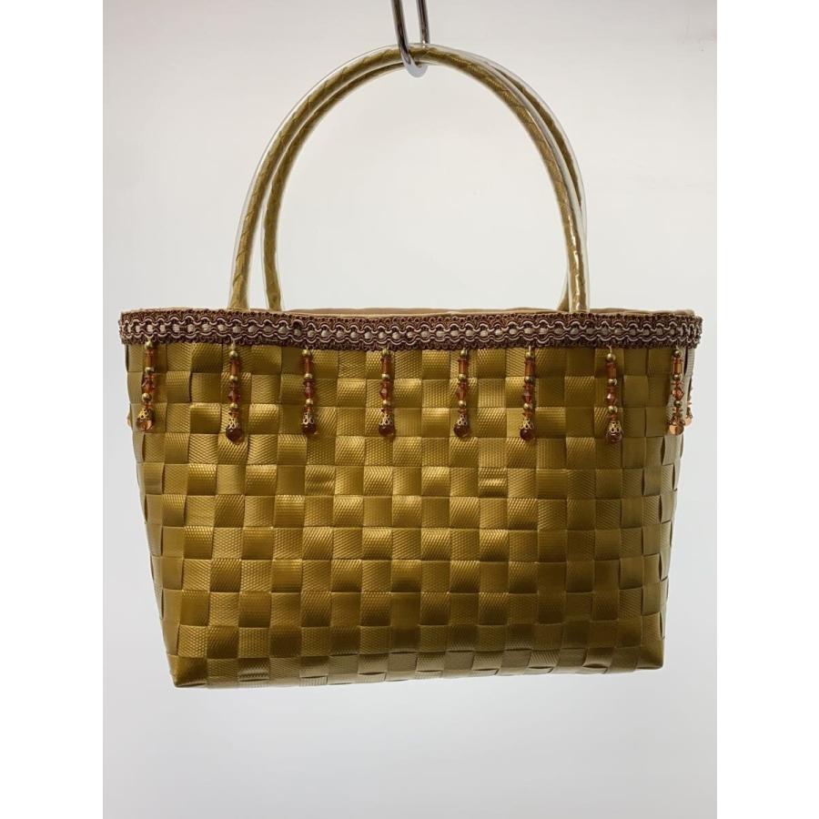 jollies◇カゴバッグ/--/GLD/PPバンドカゴバッグ : セカンドストリート