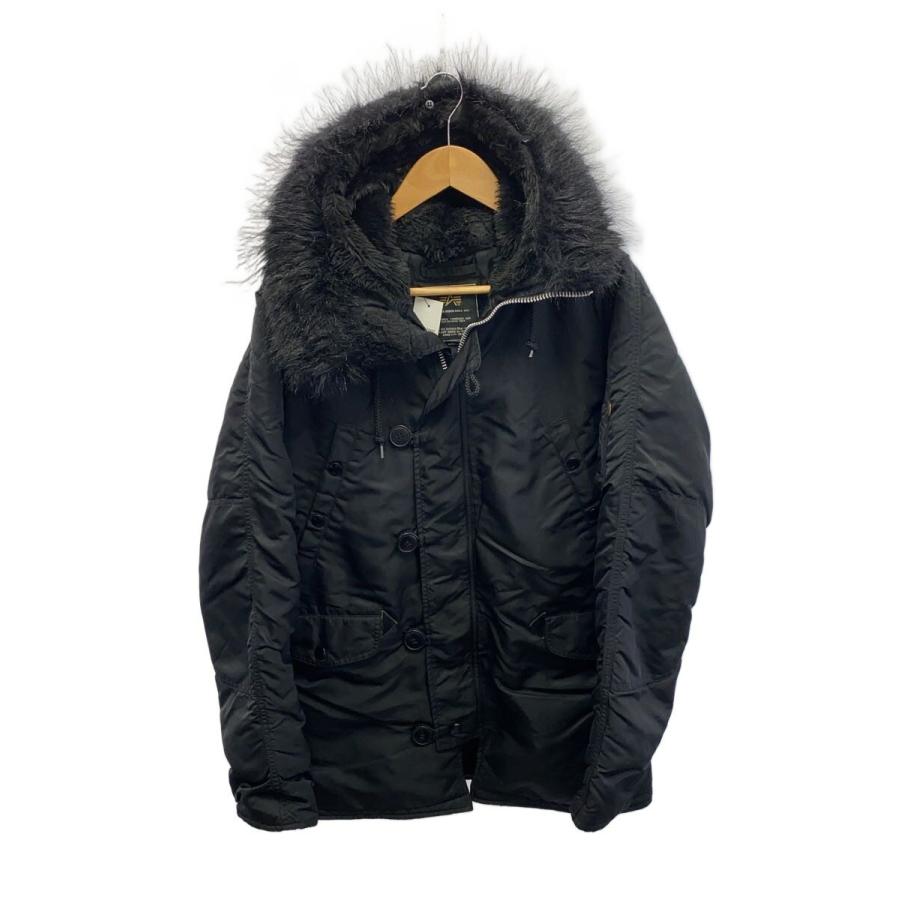 ALPHA INDUSTRIES◇フライトジャケット/M/ナイロン/BLK/20094-7201/N