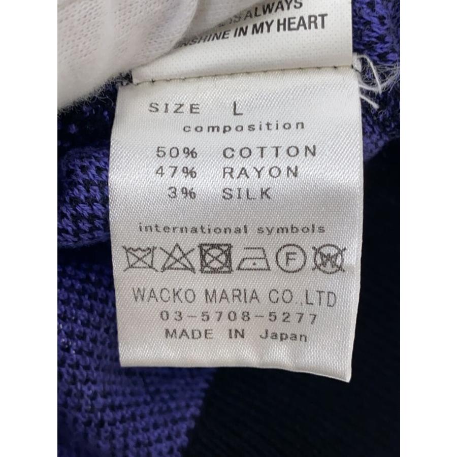 WACKO MARIA◆22AW/ニットポロシャツ/レオパード/L/コットン/PUP_2