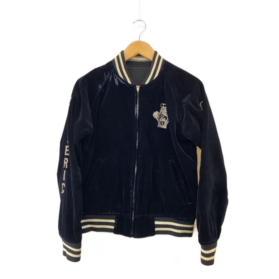 HYSTERIC GLAMOUR ブラック スカジャン リバーシブル HYSTERIC GLAMOUR◇リバーシブルスカジャン/FREE/レーヨン/BLK/2AB