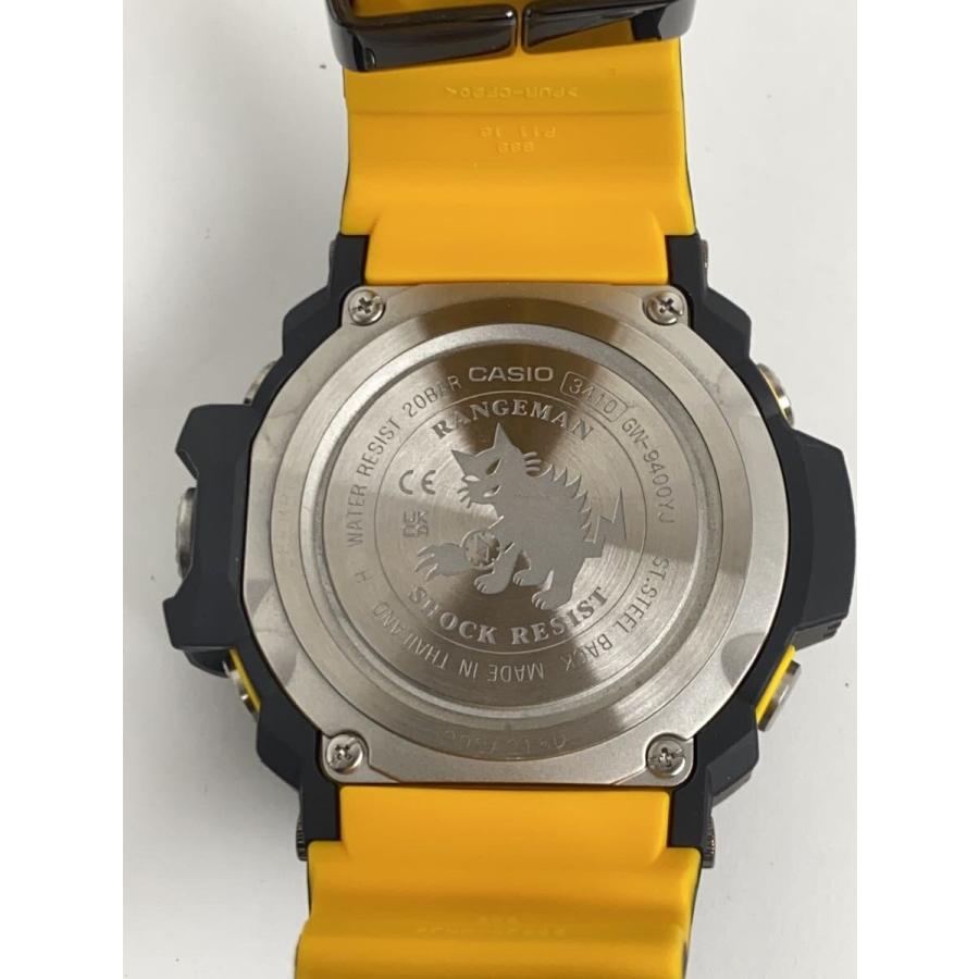 CASIO◇ソーラー腕時計_G-SHOCK/デジタル/ブラック/イエロー/GW-9400YJ