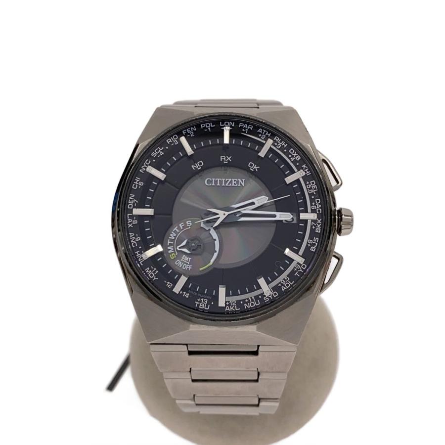 CITIZEN◇ソーラー腕時計/アナログ/SLV/F100-T021077 : セカンド