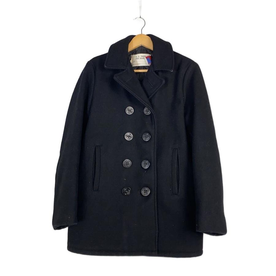 Schott ショット U.S. 740N ピーコート ウール USA製 Schott◇U.S.740N PEA JACKET/USA製/ピーコート/18/ウール/ブラック
