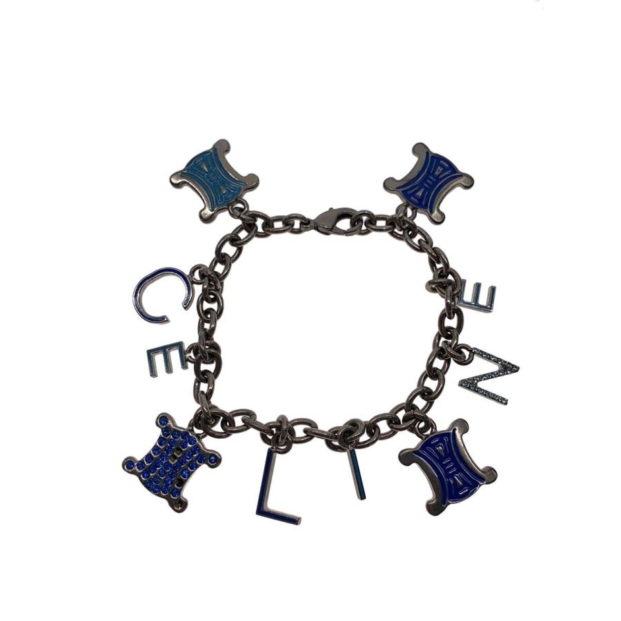 CELINE◇ブレスレット/--/SLV/レディース/トリオンフ/マカダム 