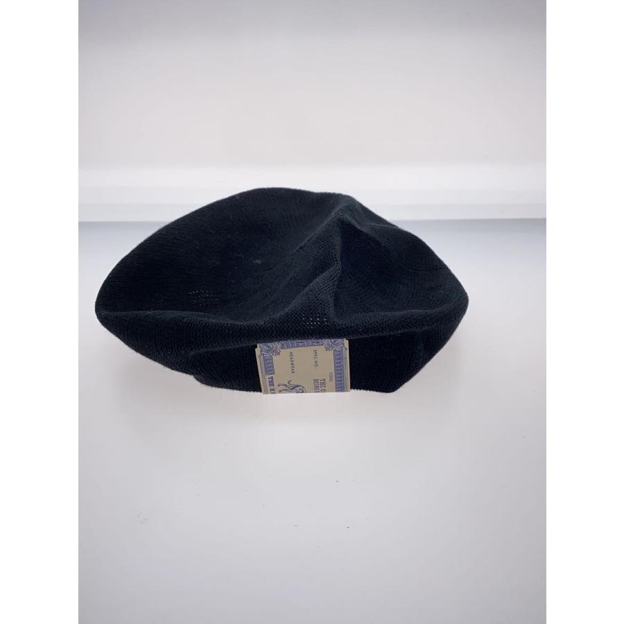THE HW DOG&CO. ベレー帽　ブラック THE H.W.DOG&CO.◇COTTON BASIC BERET/ベレー帽/--/コットン/BLK/無地
