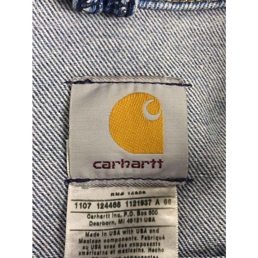 Carhartt◇トラッカージャケット/デニム/インディゴ/90s/USA製/J12 DST 
