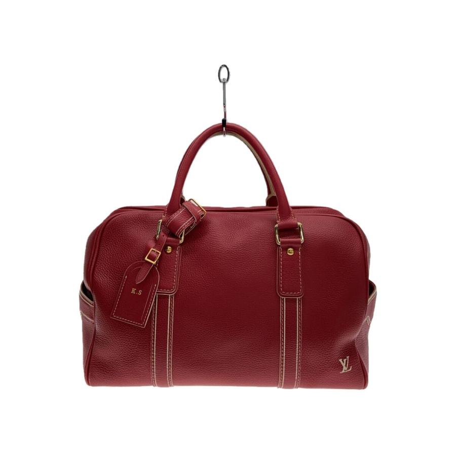 LOUIS VUITTON◇キャリーオール_トバゴレザー_RED/レザー/RED 
