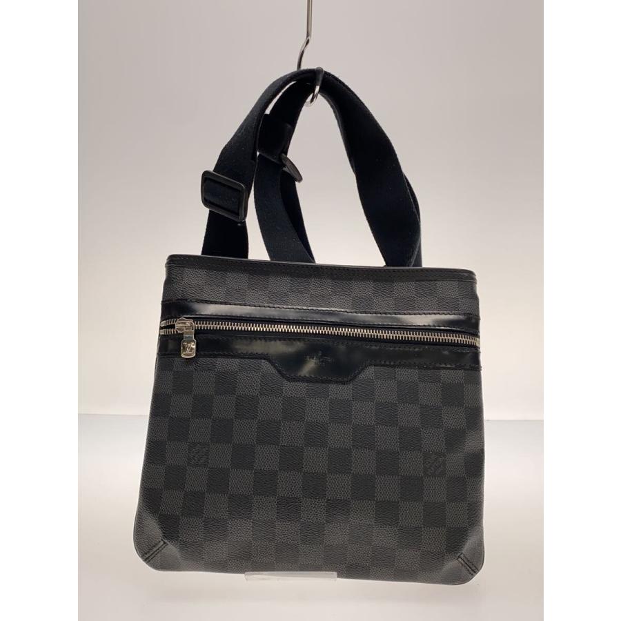 LOUIS VUITTON◇トマス_ダミエ・グラフィット_BLK/PVC/BLK/N58028