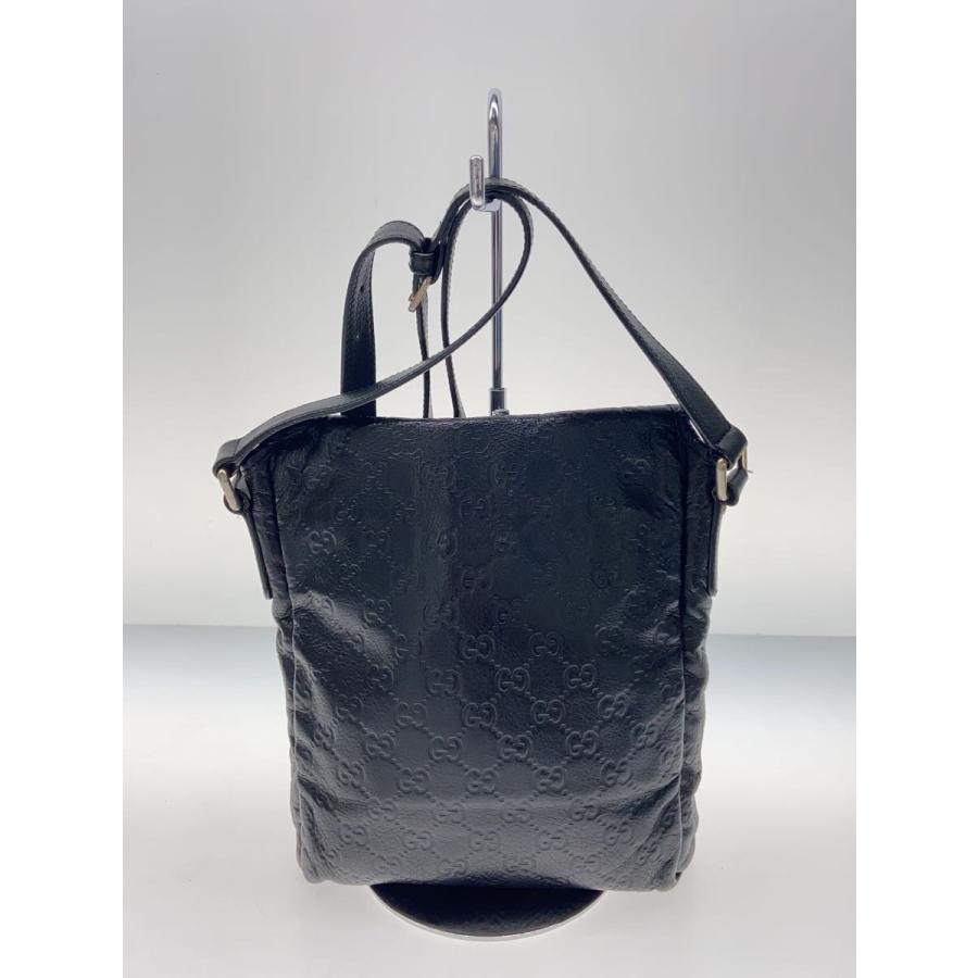 GUCCI◇ショルダーバッグ_グッチシマ/レザー/BLK/総柄/223666