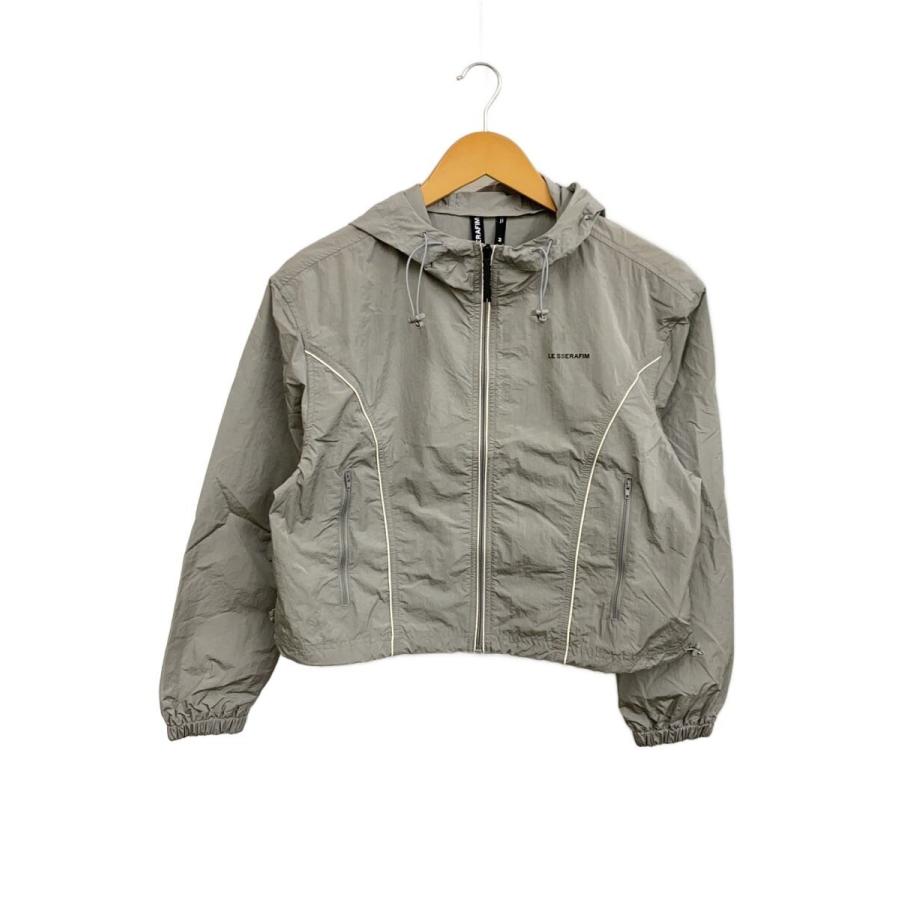 LE SSERAFIM/ナイロンジャケット/M/ナイロン/GRY/無地/LSET24AOT001GY4