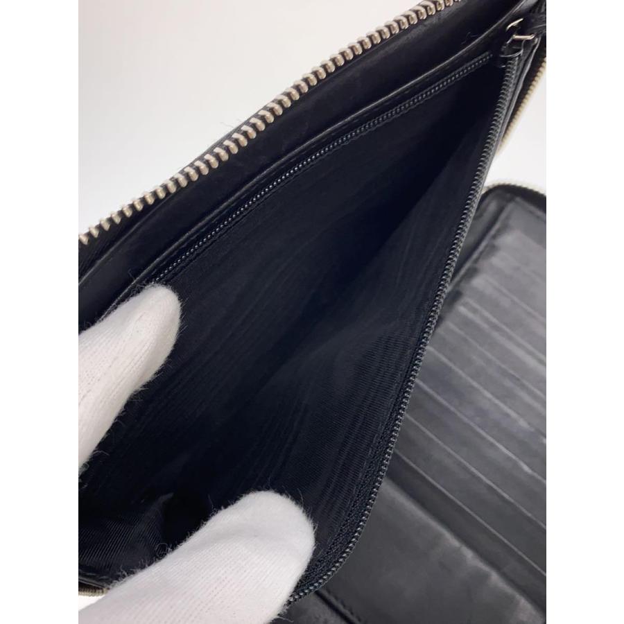 GUCCI◇マイクロGG グッチシマ/ラウンドジフップ/長財布/レザー