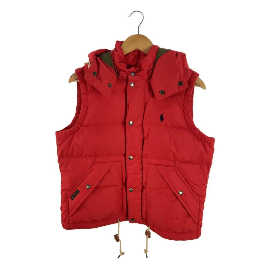 POLO RALPH LAUREN◇ダウンベスト/L/ポリエステル/RED/0200011403 