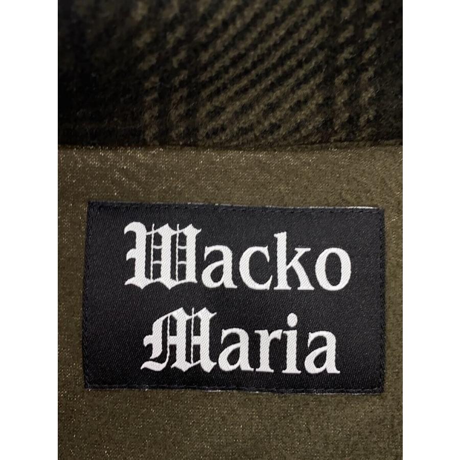 WACKO MARIA◇23AW/CHECK FLEECE SHIRT JACKET/L/ポリエステル/GRN