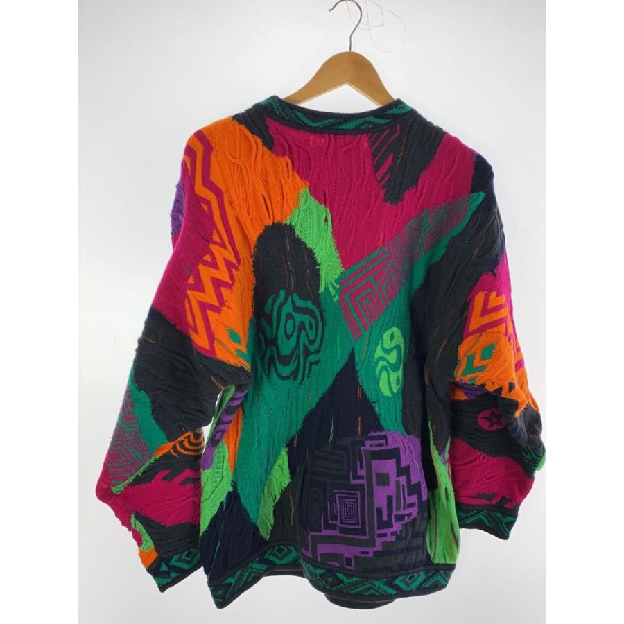 COOGI◇ニット・セーター(厚手)/XL/ウール/マルチカラー/総柄 COOGI◇ニット・セーター(厚手)/XL/ウール/マルチカラー/総柄