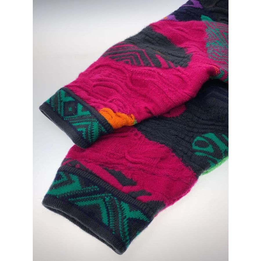 COOGI◇ニット・セーター(厚手)/XL/ウール/マルチカラー/総柄 COOGI◇ニット・セーター(厚手)/XL/ウール/マルチカラー/総柄