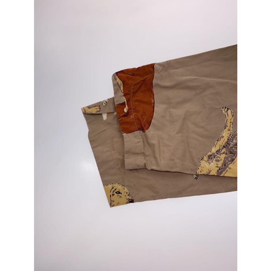 Powder / チャイナワンピース/犬柄/コットン/BEG/アニマル Powder◇チャイナワンピース/犬柄/コットン/BEG/アニマル : セカンド